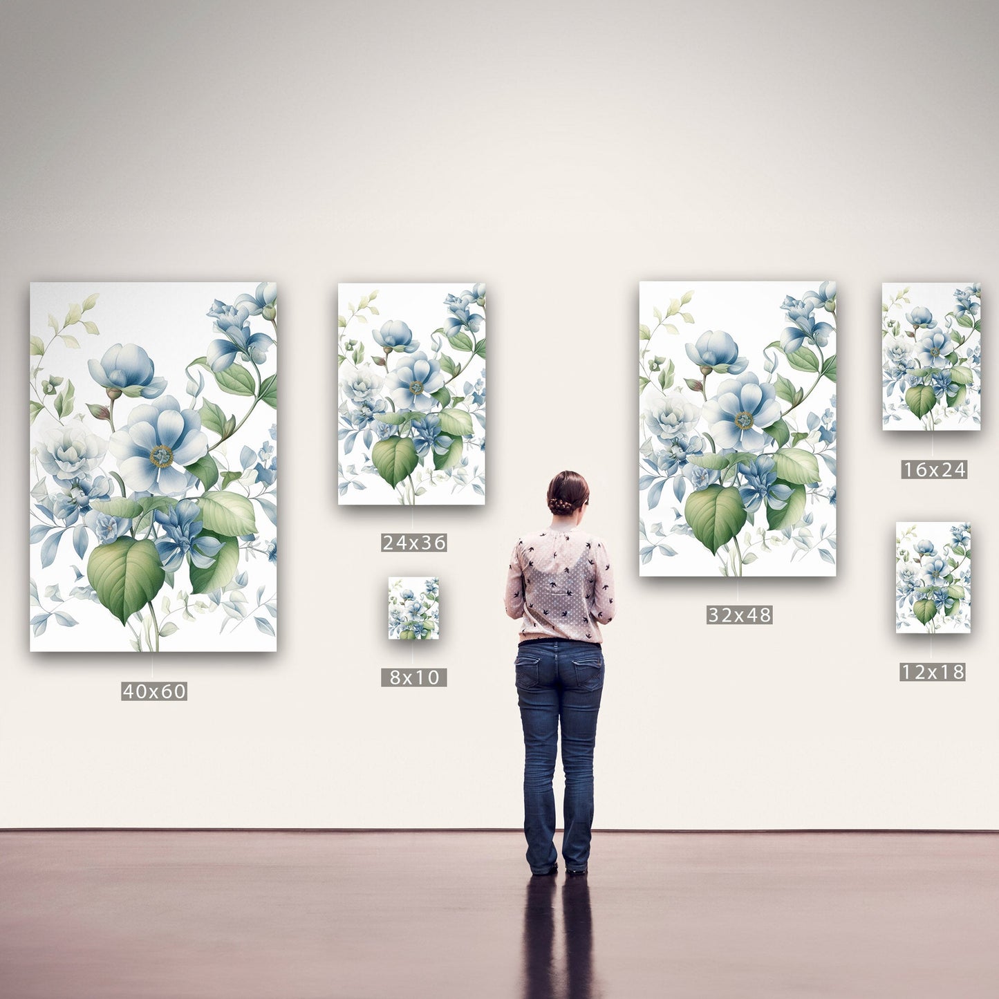Vintage botanical watercolor - Sleepy Pastel Delight