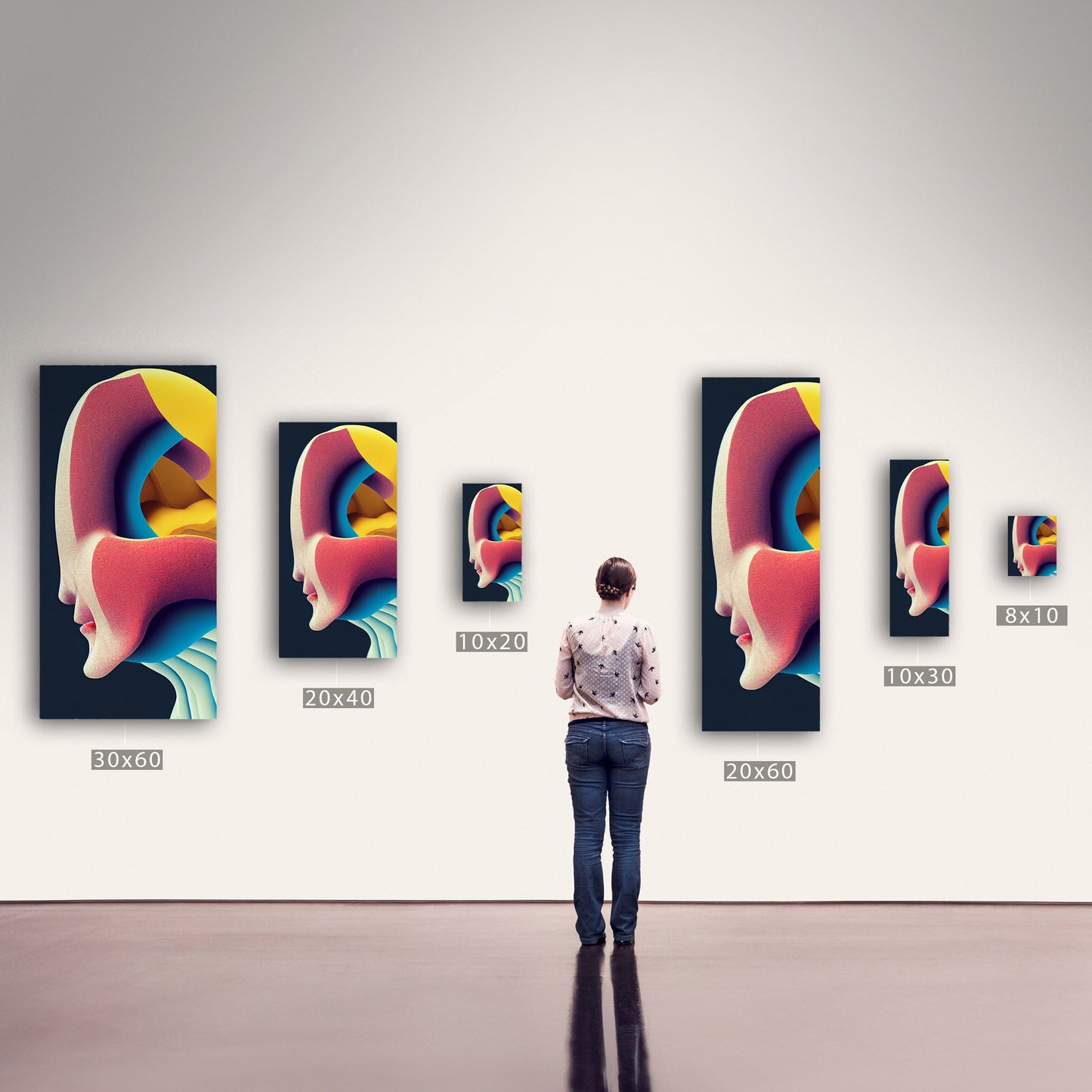 Abstract chaos meets midcentury charm - Vibrant Chaos Unleashed