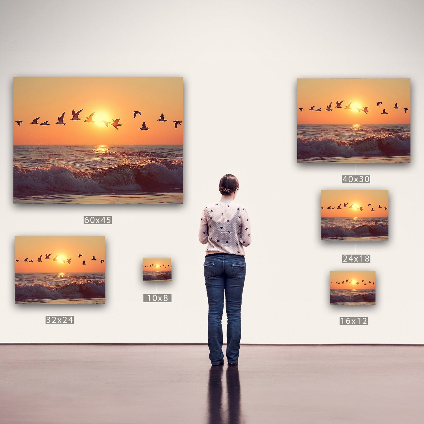 A mesmerizing ocean of birds at sunrise - Sparkling Horizon