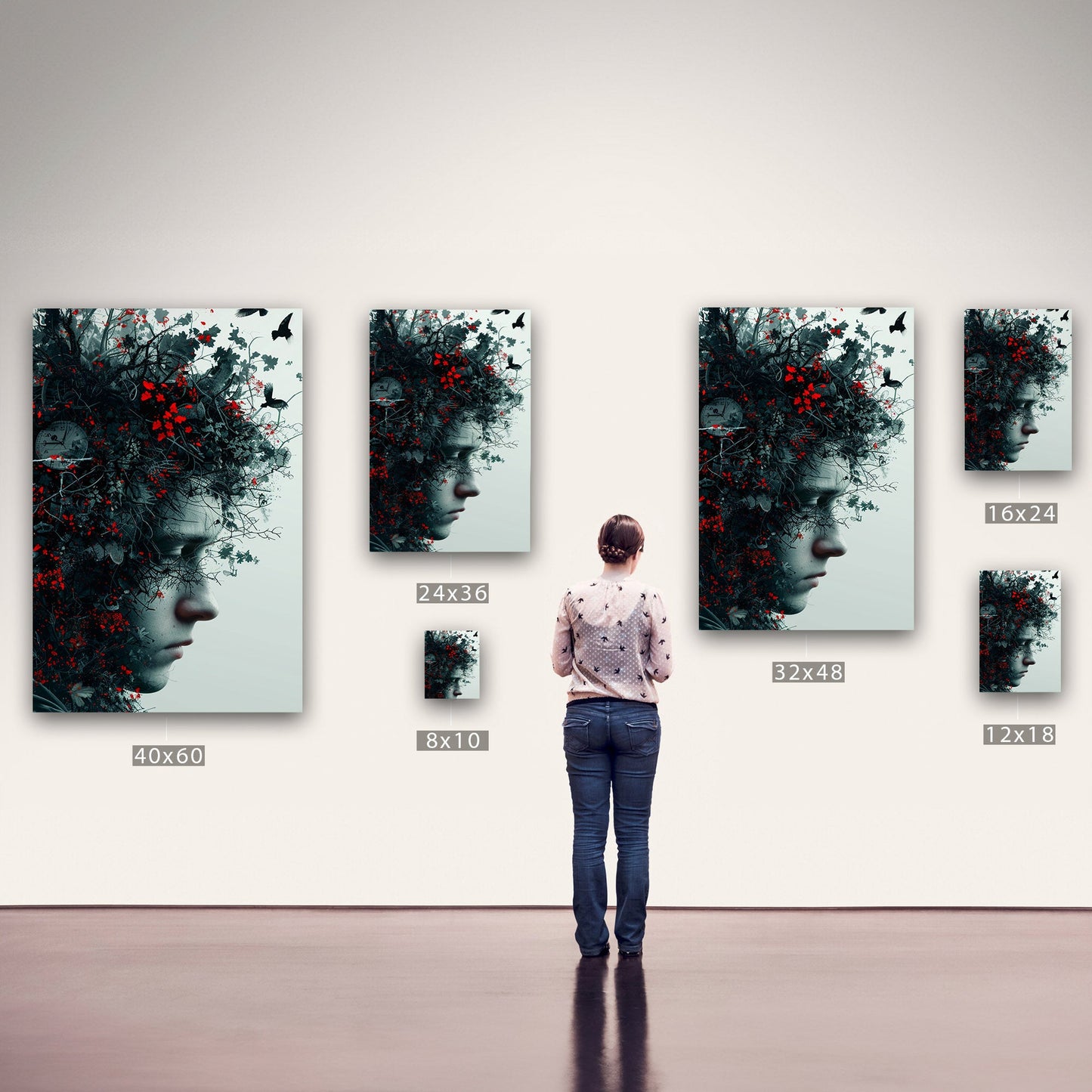 Photorealistic Surreal Portrait - The 600 Steps Way