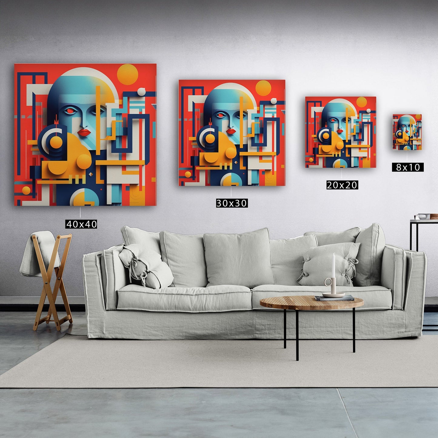 Vibrant art piece with bold graphic design and typography - Eclectic Energy