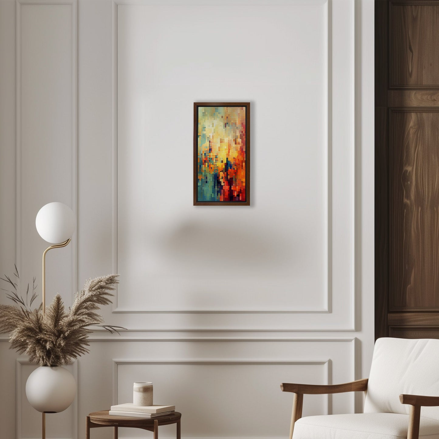 Pixelated mosaic retro abstract patterned geometric - Mesmerizing Modern Elegance