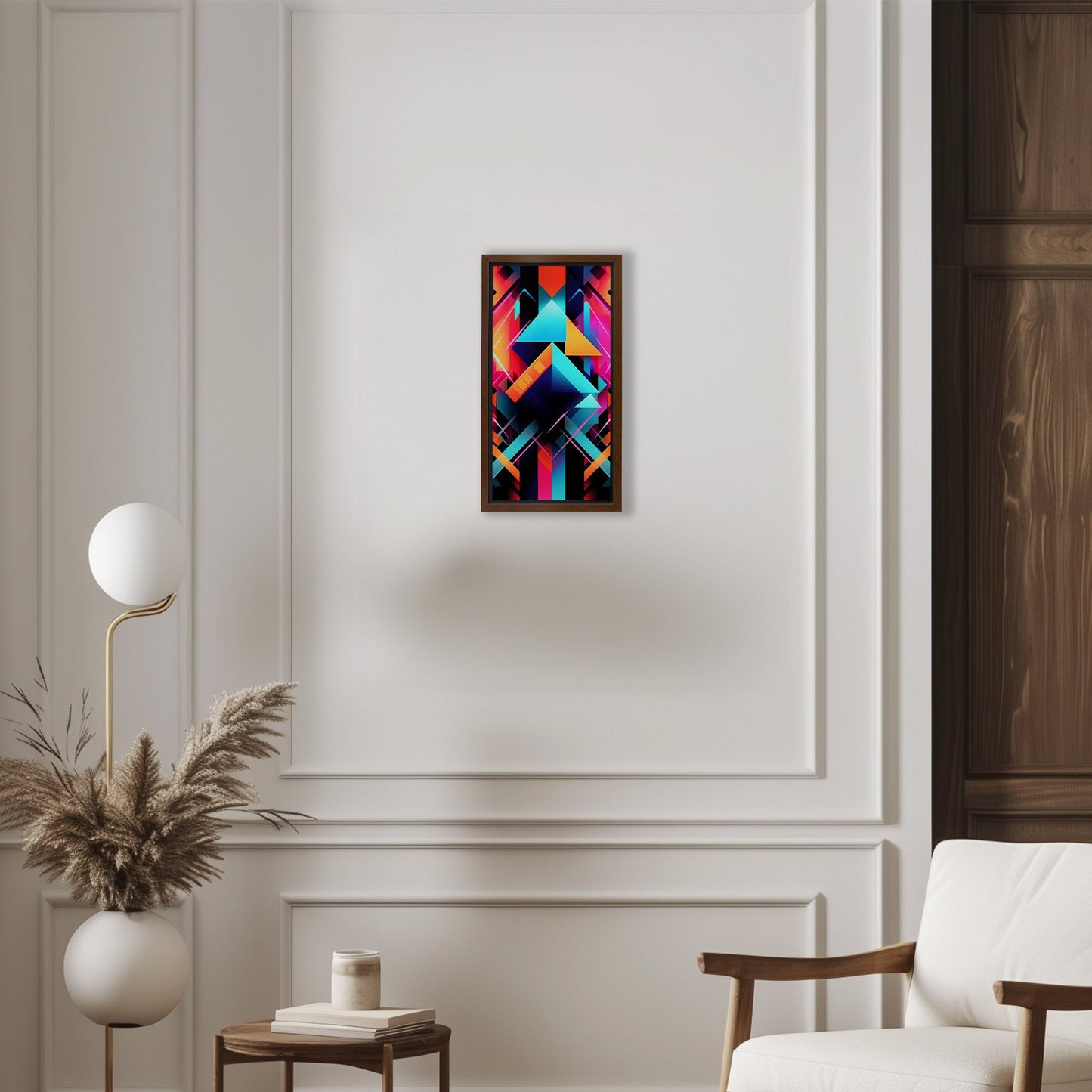 Bold neon geometric shapes - Electric Oasis