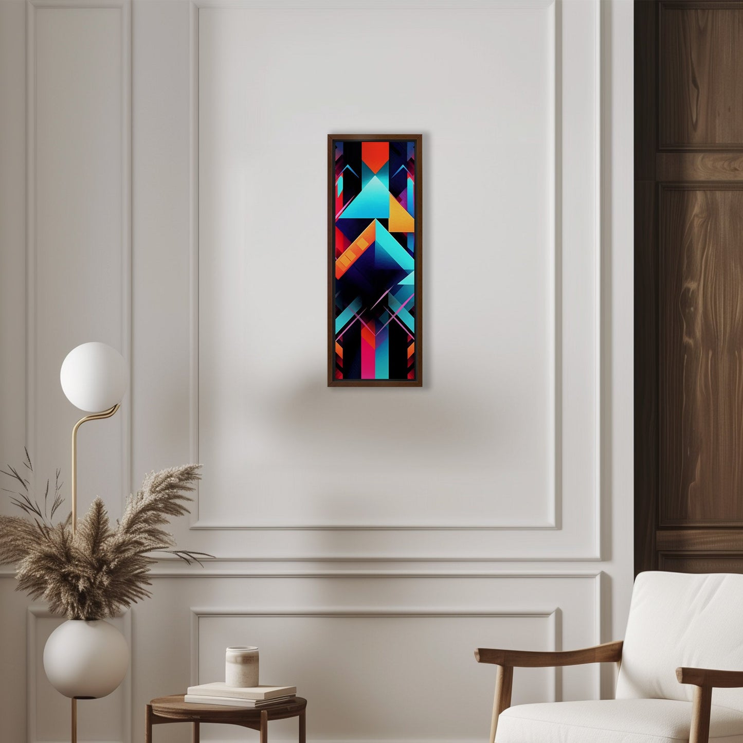 Bold neon geometric shapes - Electric Oasis