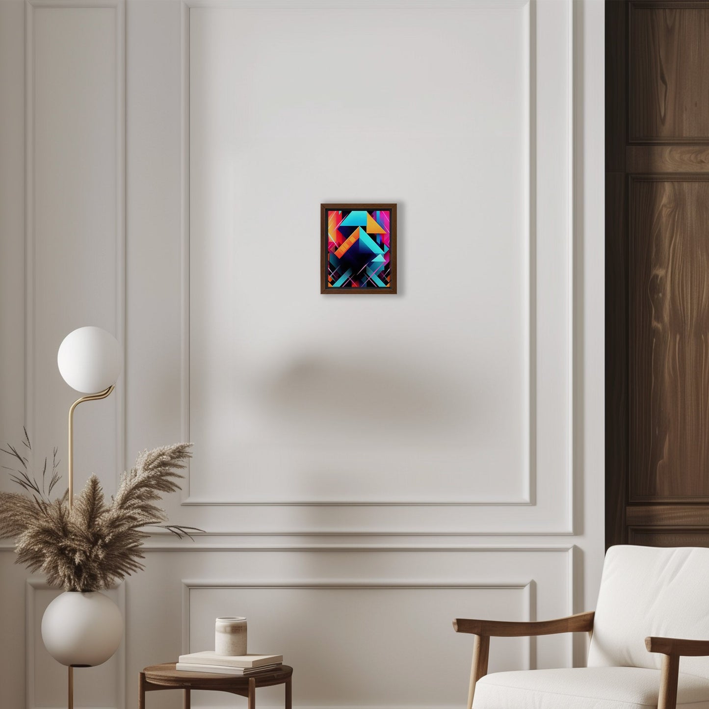 Bold neon geometric shapes - Electric Oasis