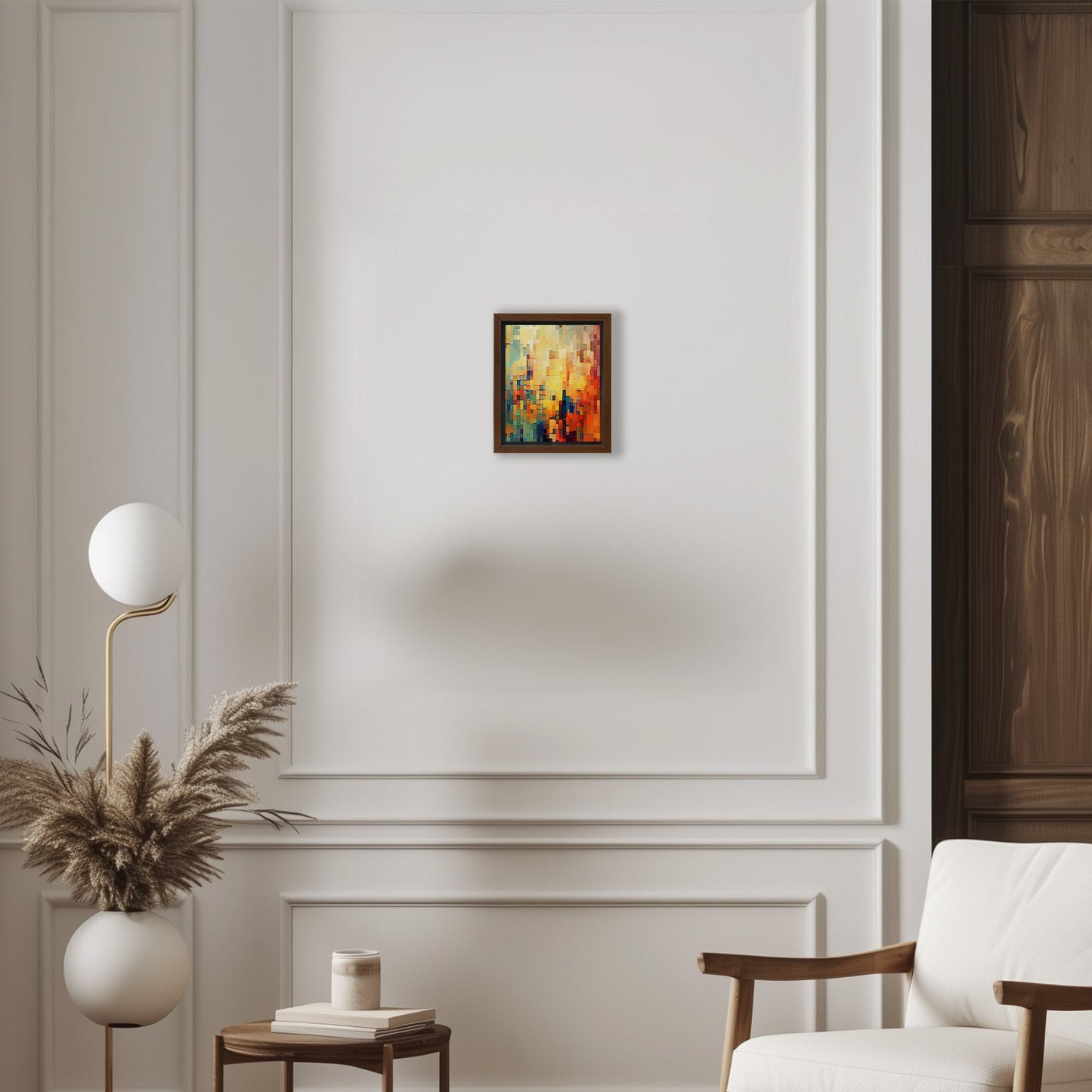 Pixelated mosaic retro abstract patterned geometric - Mesmerizing Modern Elegance