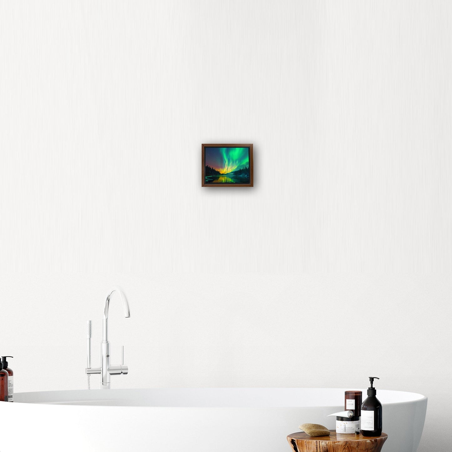 Shimmering Aurora Borealis Wall Art - Enchanted Ethereal Vision