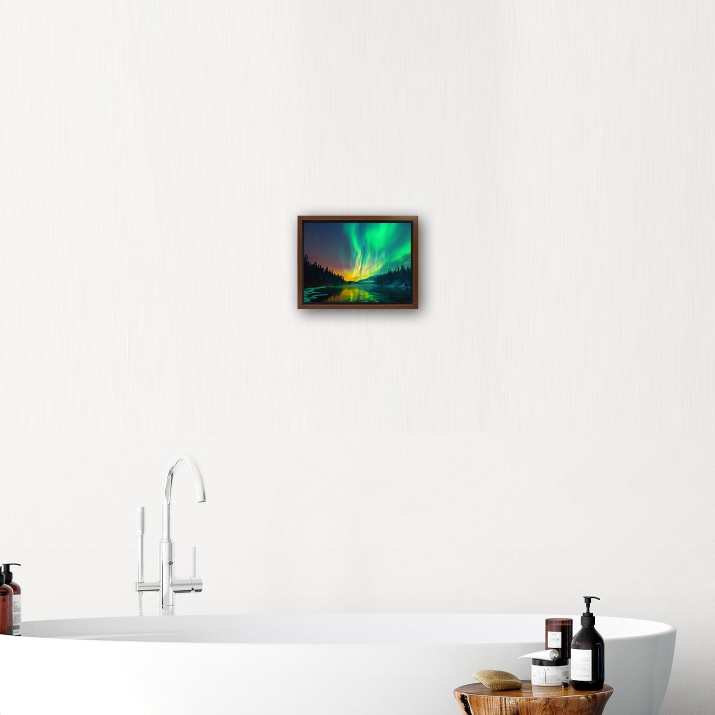Shimmering Aurora Borealis Wall Art - Enchanted Ethereal Vision