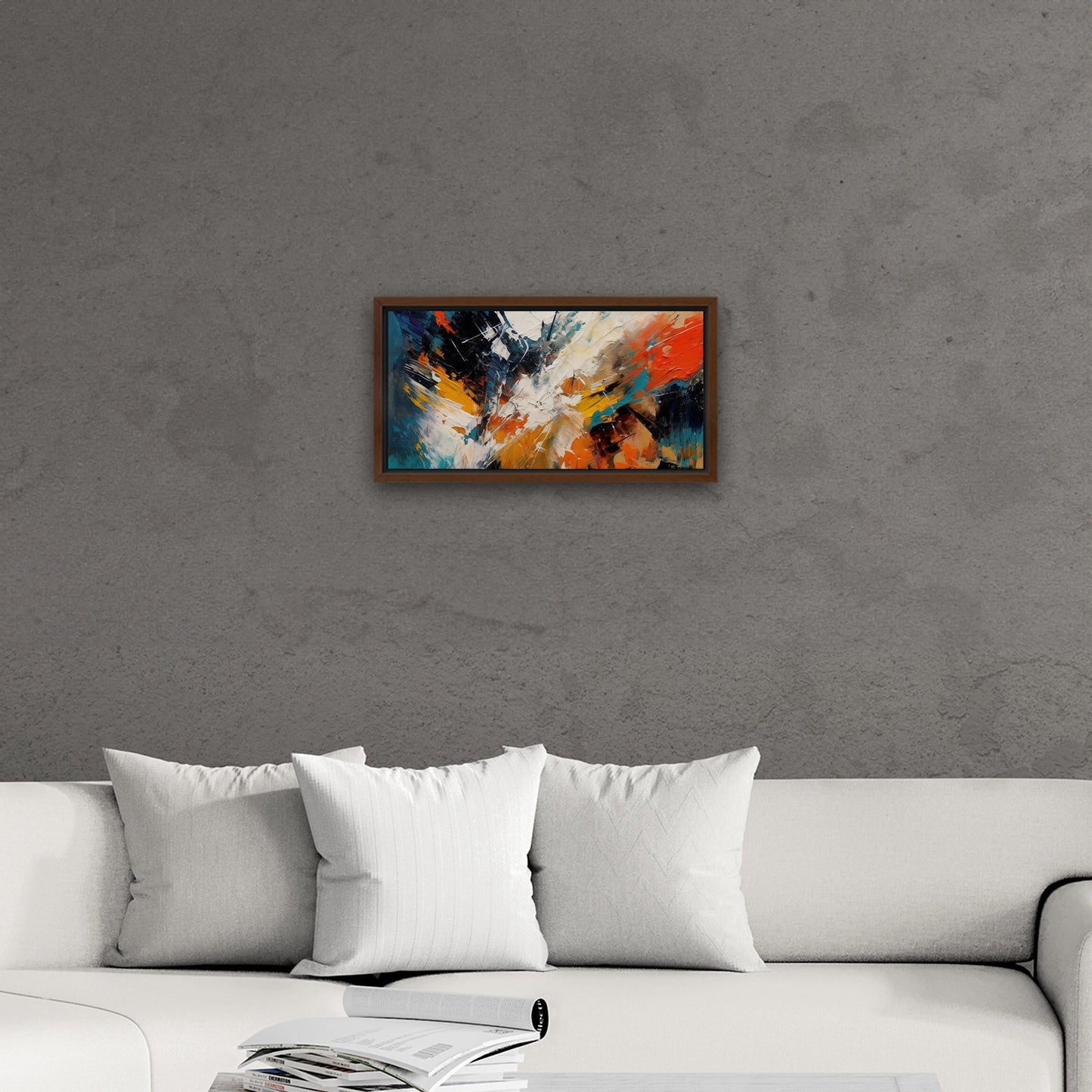 Abstract elegance with mesmerizing painterly brush strokes - Enchanting Aura