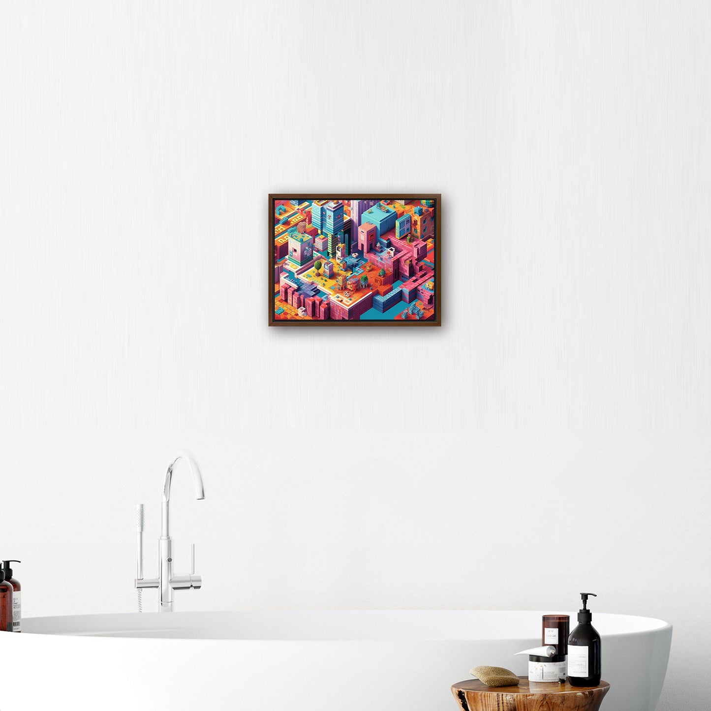 Video Game Inspired Isometric Digital Render - Retro Pixelated Digital Game Vibe