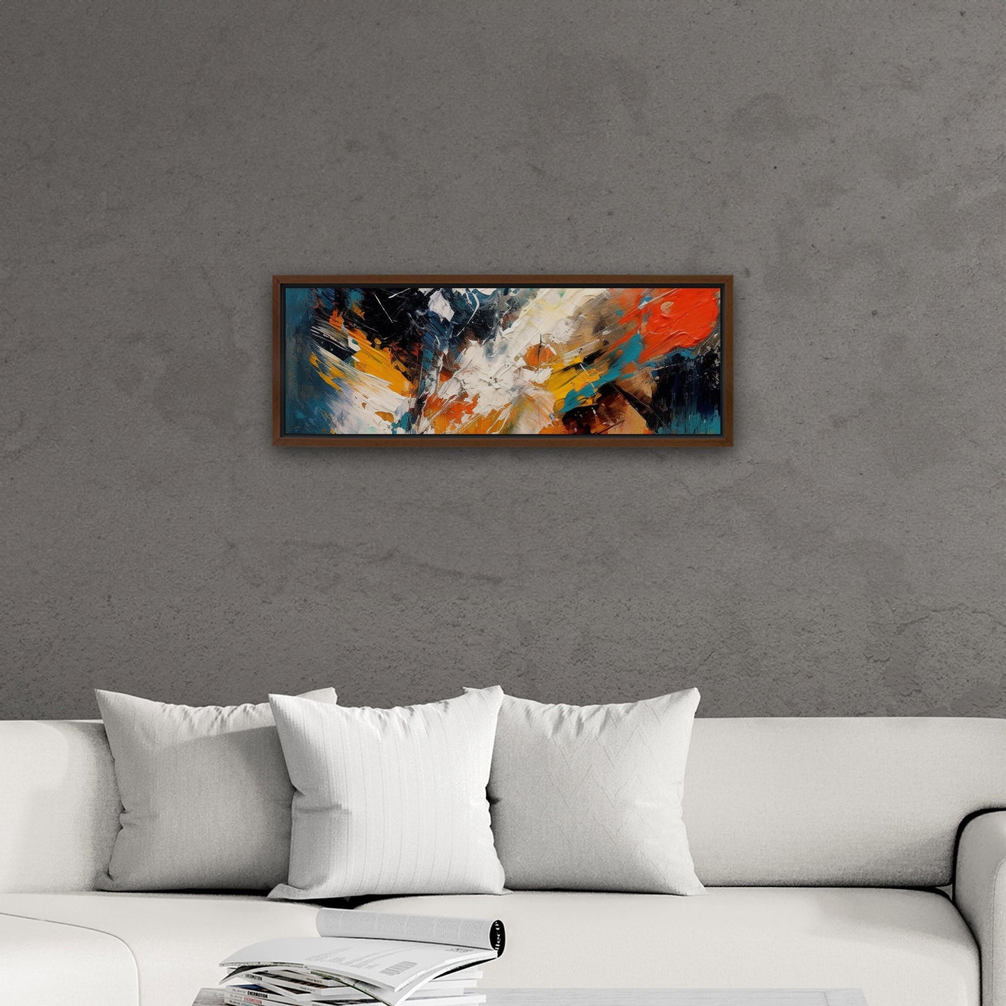 Abstract elegance with mesmerizing painterly brush strokes - Enchanting Aura