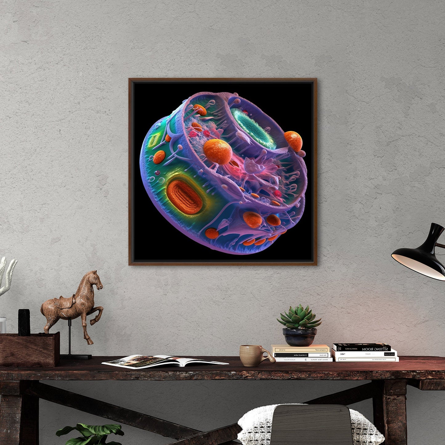 Detailed cell structure diagram - Life's Intricate Harmony
