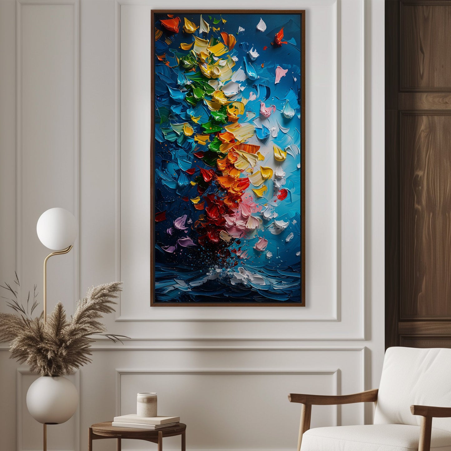 Textured Oil Paint Abstract - Chaos Elegance