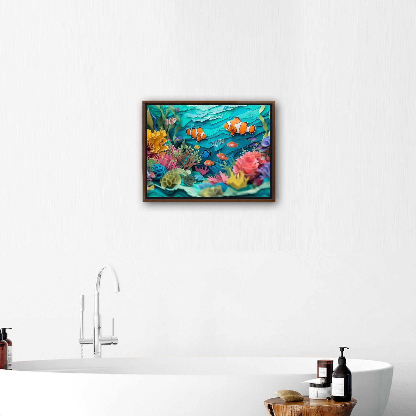 Vibrant marine life art on canvas - Serenity Dance