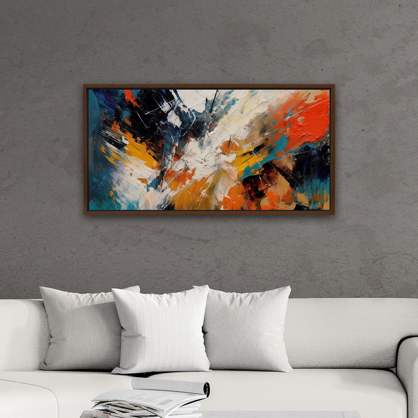 Abstract elegance with mesmerizing painterly brush strokes - Enchanting Aura