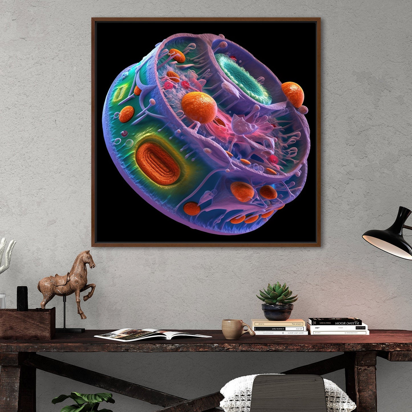 Detailed cell structure diagram - Life's Intricate Harmony