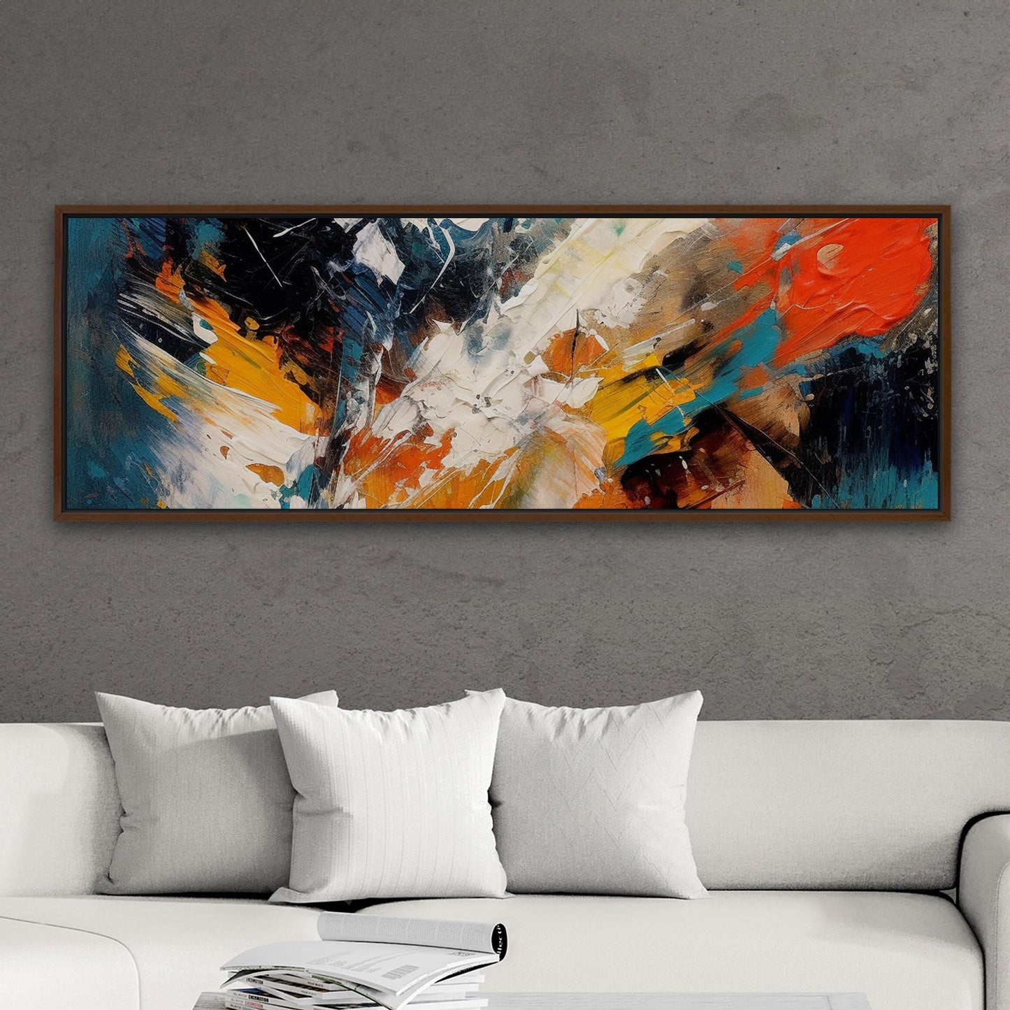 Abstract elegance with mesmerizing painterly brush strokes - Enchanting Aura
