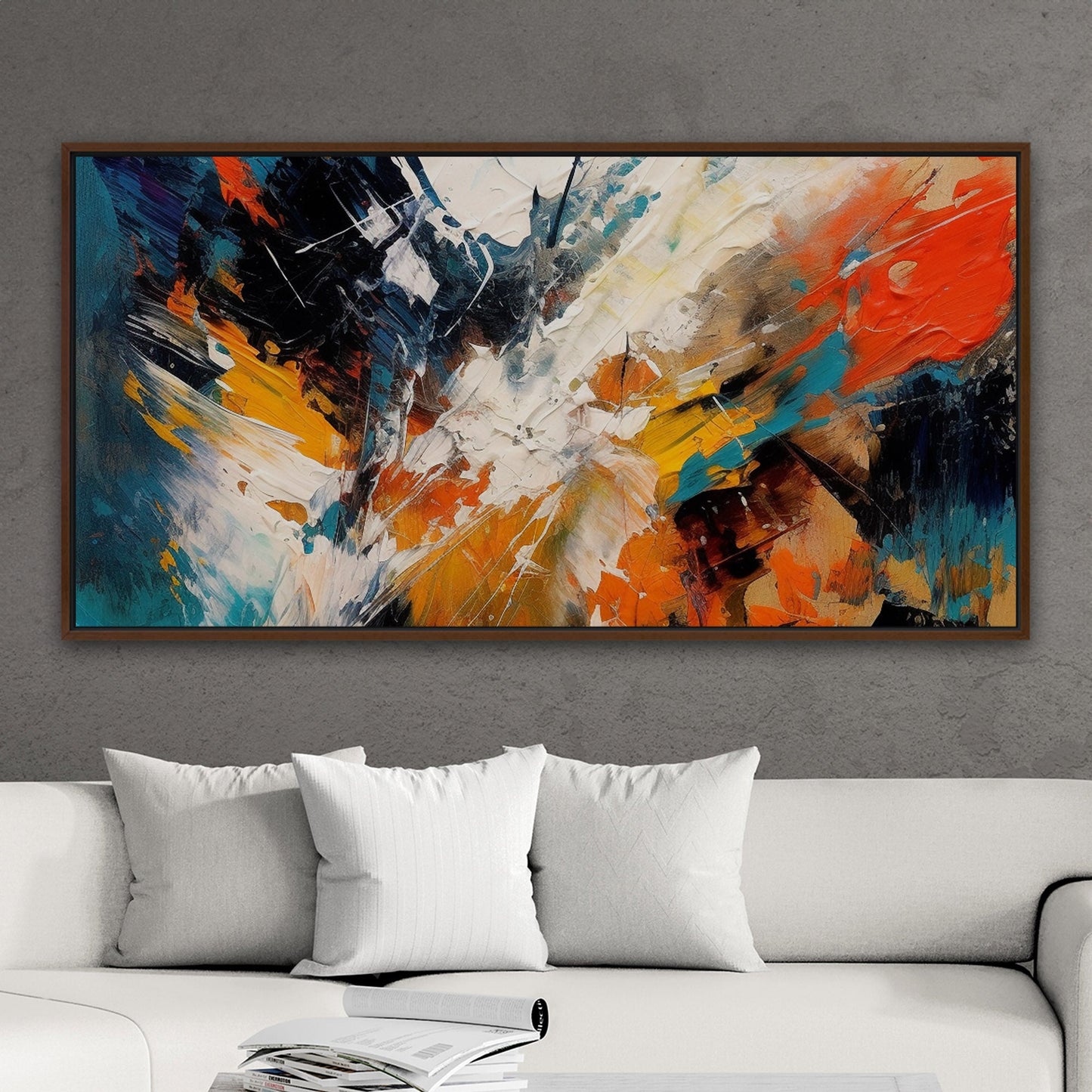 Abstract elegance with mesmerizing painterly brush strokes - Enchanting Aura