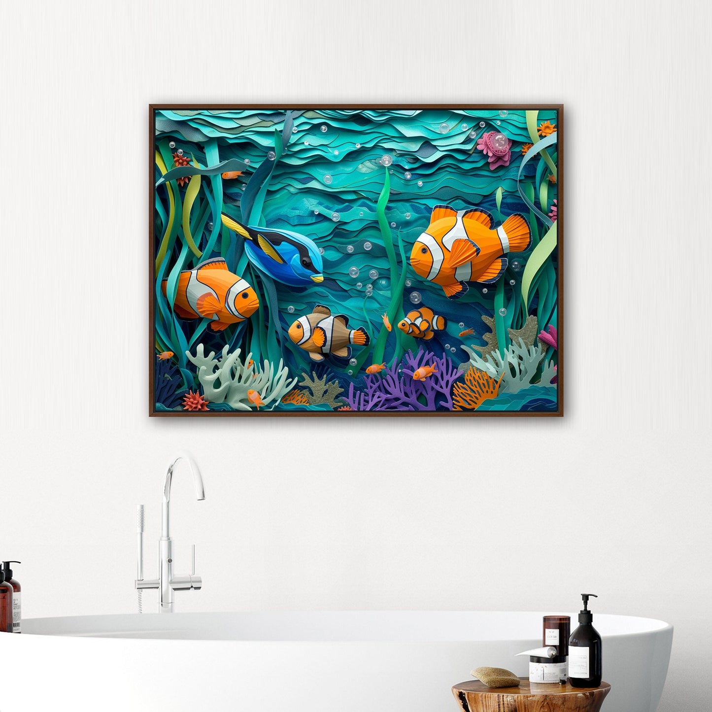 Immerse in coral reef marine life - Vibrant Depths