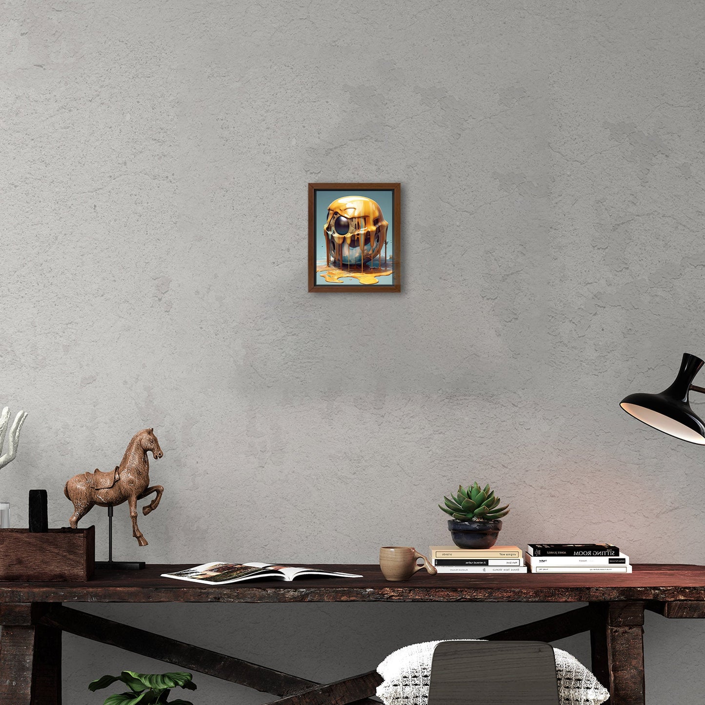 Abstract surreal artwork with melting objects - Enigmatic Essence