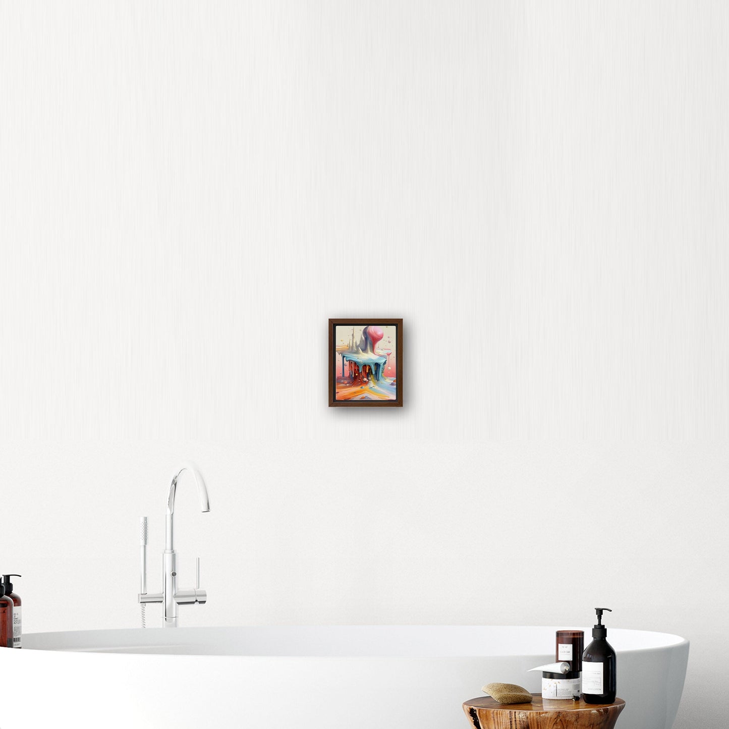 Abstract, surreal, dreamlike art with melting shapes - Enigmatic Elegance