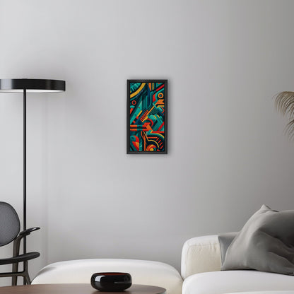 Bold graphic pattern wall art inspired by modern design - Vibrant Abstraction