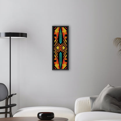 Tribal African Symmetrical Abstract Painting - Tribal Rhythms: Modern Color Explosion