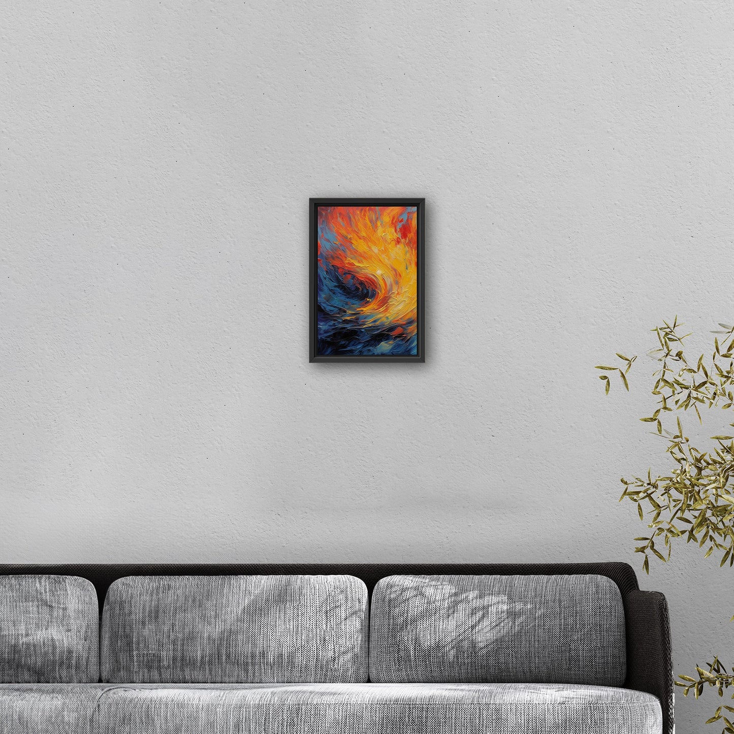 Fiery abstract art with vibrant flames - Inferno Revived