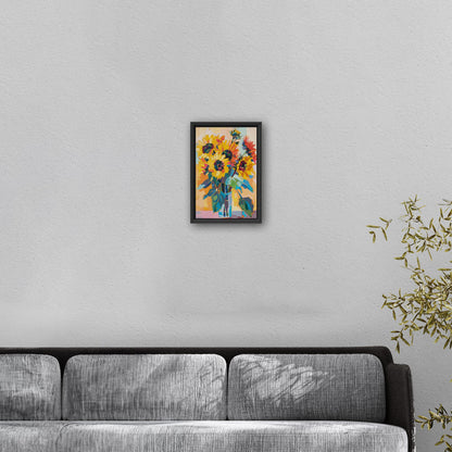 Vibrant sunflower masterpiece - Artistic Serenity