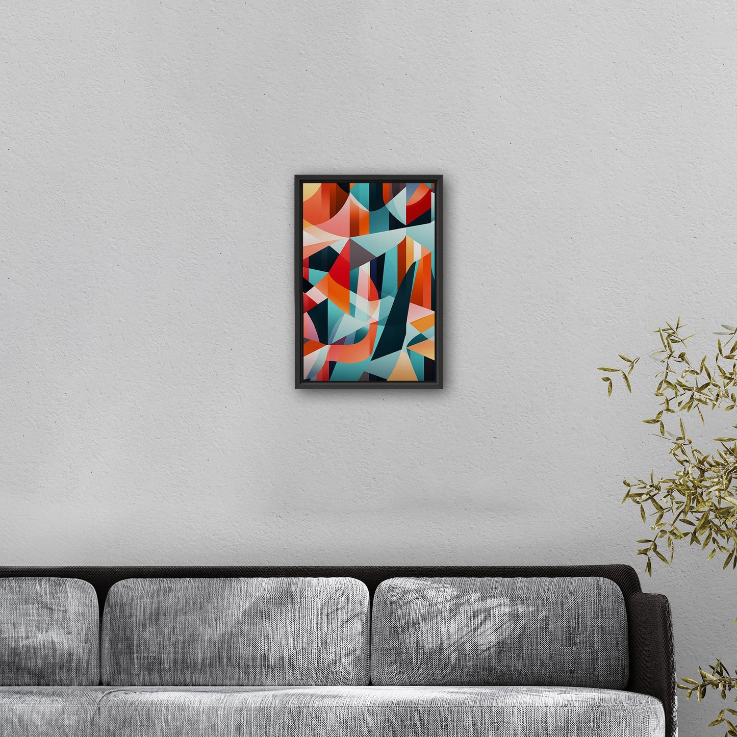 Bold geometric abstract wall art - Harmony in Motion