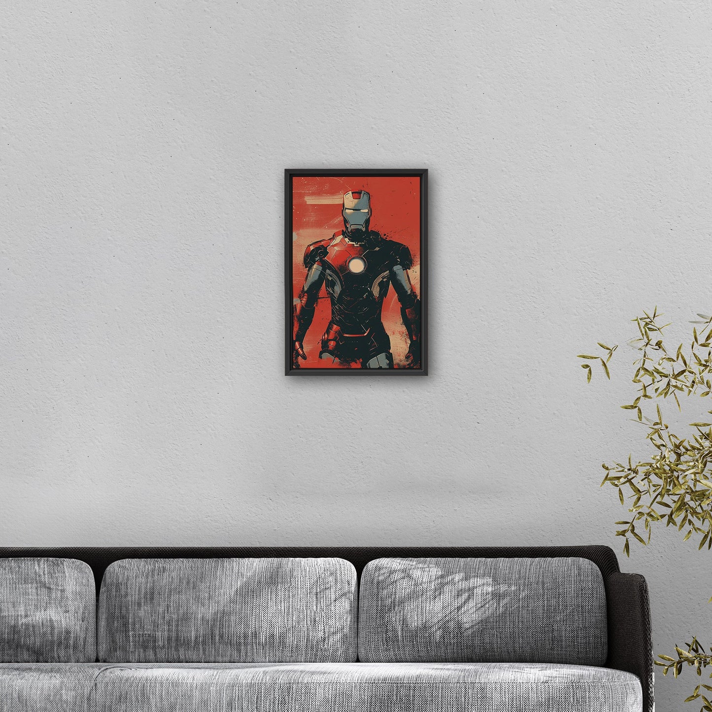 Print Style Artwork of Iron Man - Halftone Heroic Hues