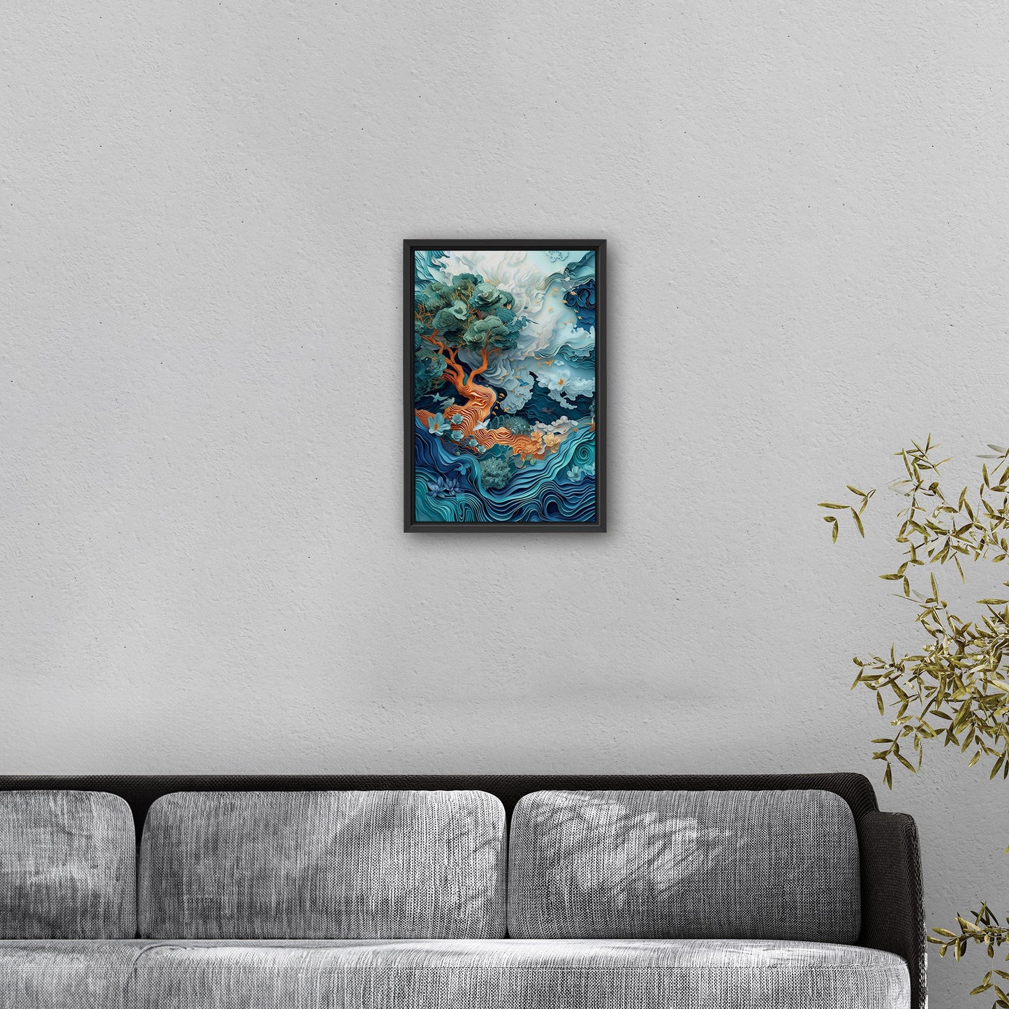 Elevate your space with this sophisticated 3D art - Enchanting Dreamscapes