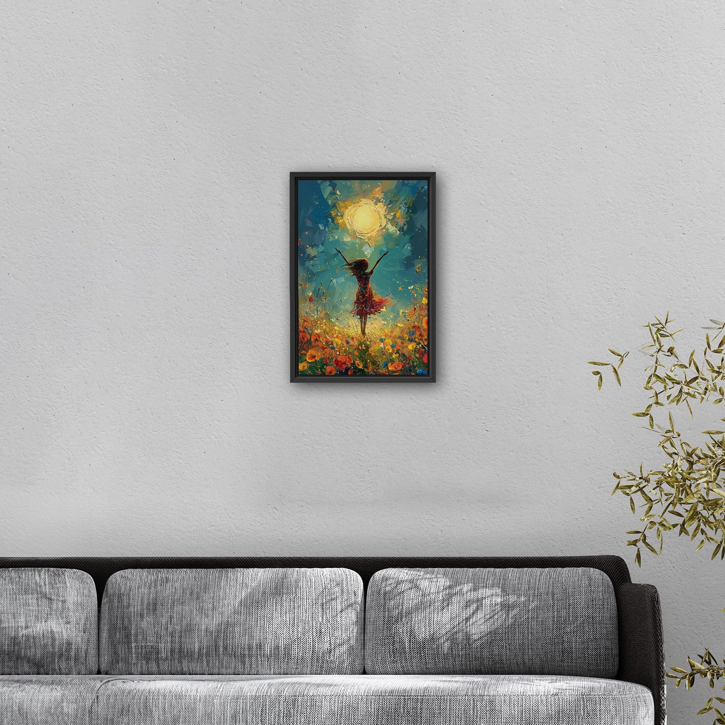 Vibrant, uplifting, energetic art for a lively Living Room - Joyful Dance