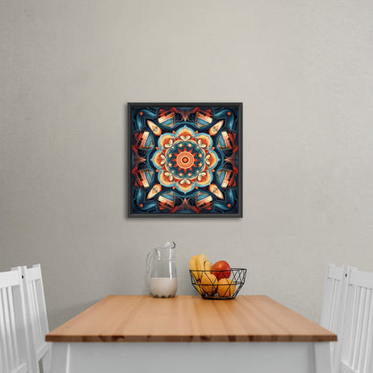 Symmetrical 3D Render Kaleidoscope Painting - Ethereal Symmetry