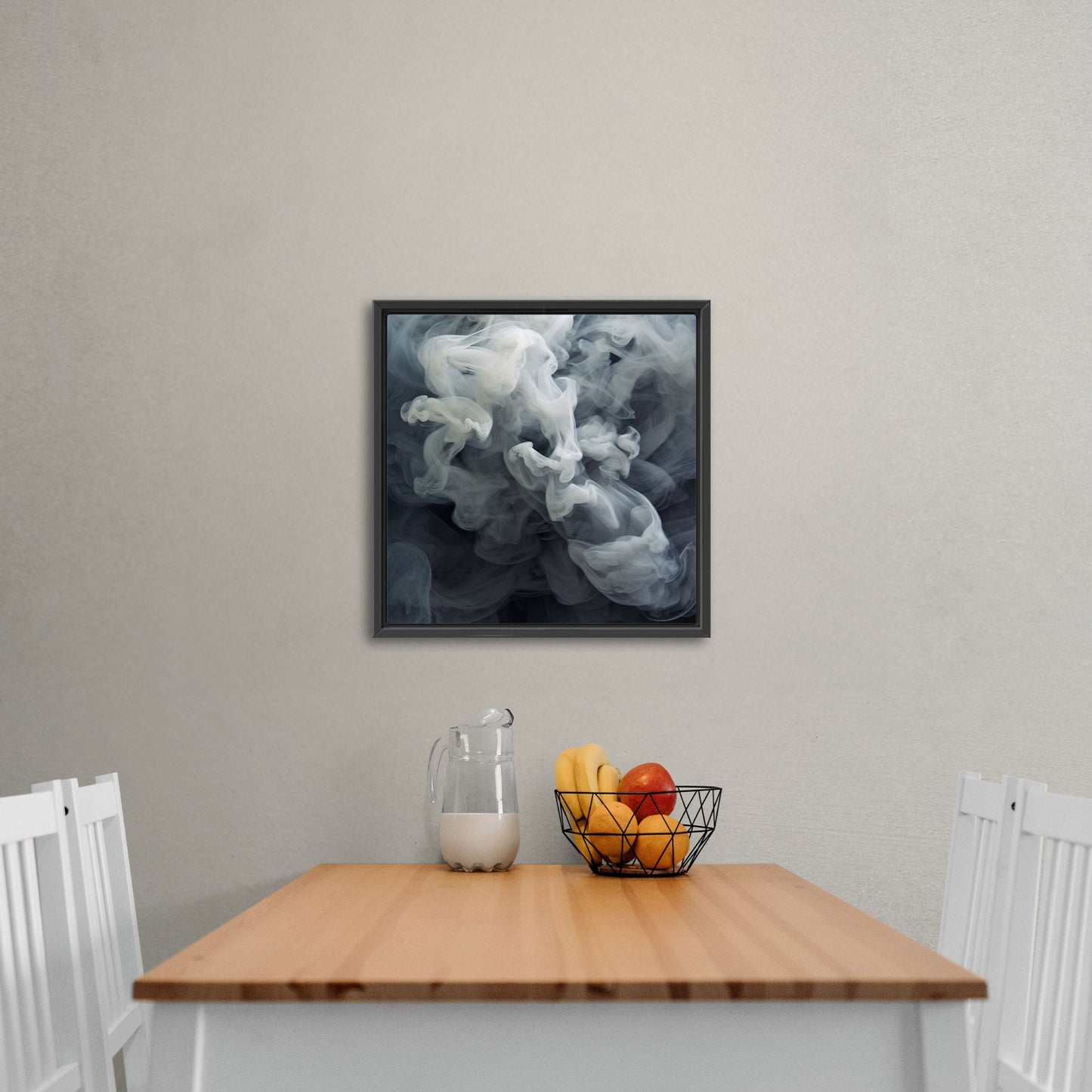 Photorealist Smoke in Grey and White - Ethereal Euphoria