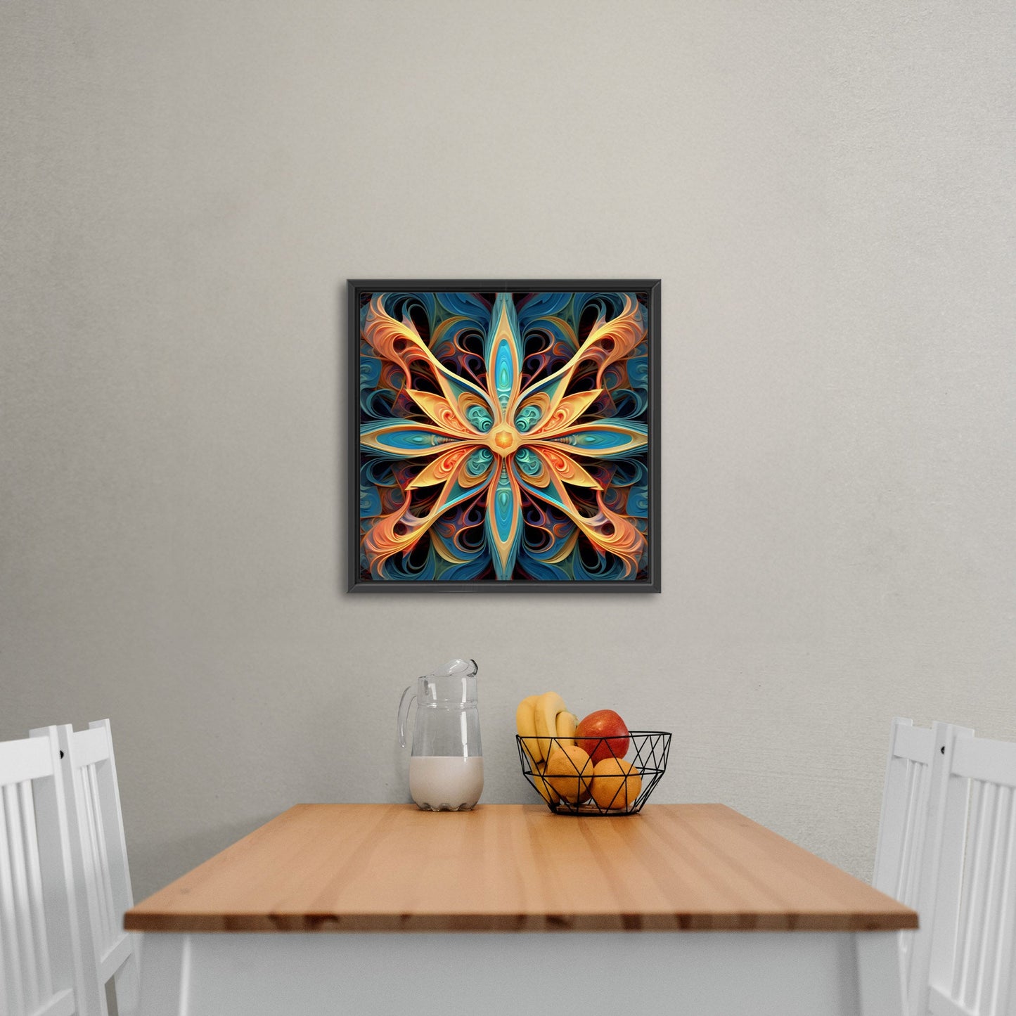 3D fractal symmetrical abstract painting - Enigmatic Recursive Symphony