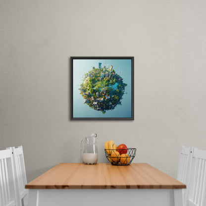 Enhance any room with Earth's view - Ethereal Exploration