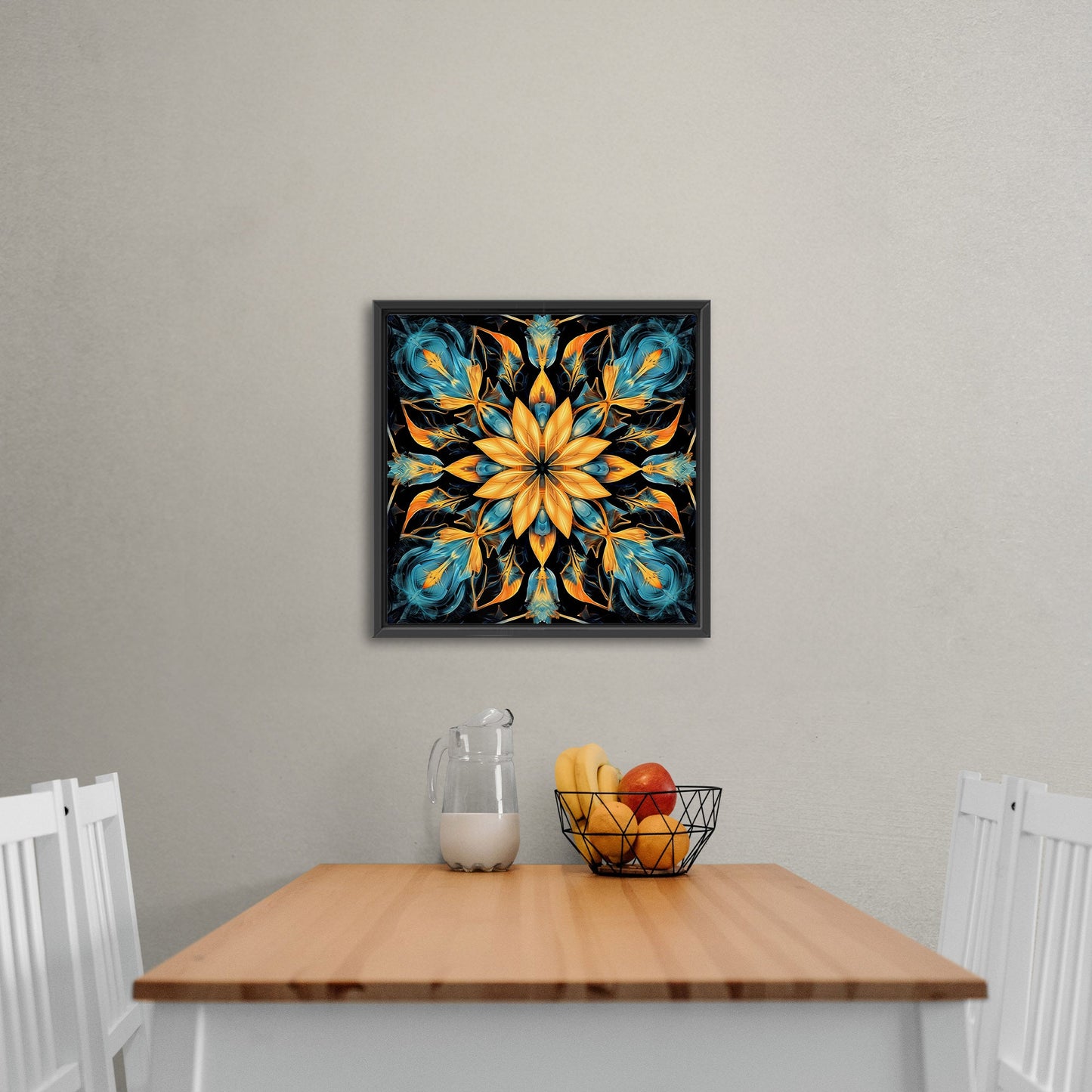 Hypnotic kaleidoscope art with vibrant colors, intricate patterns - Enchanted Kaleidoscope