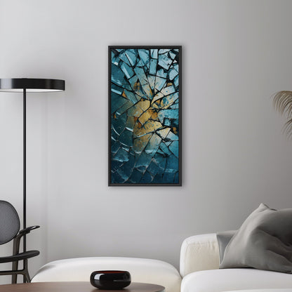 Unique and captivating shattered glass art - Enigmatic Reflections