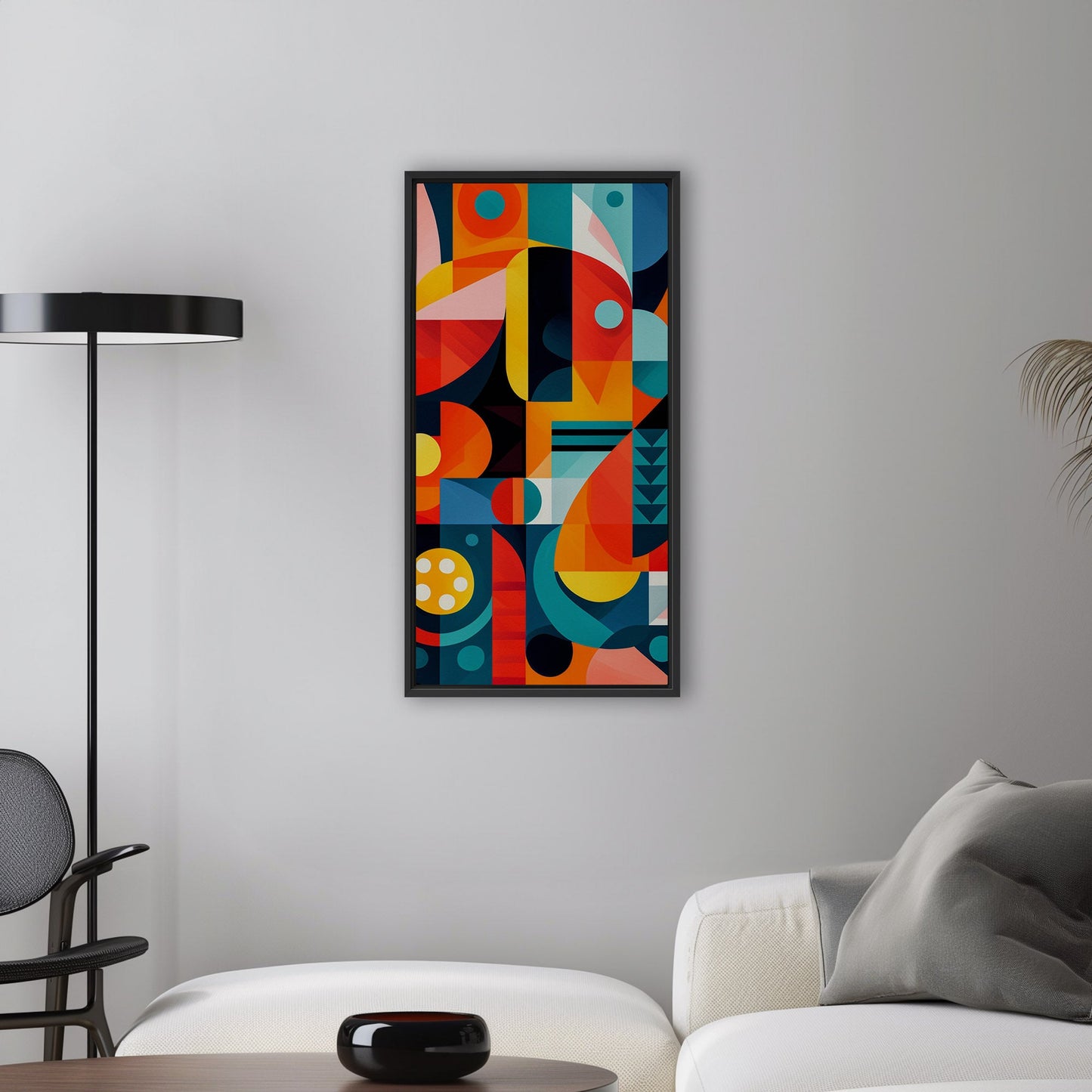 60's Era Modern Geometric Abstract Art - Vivid Prism