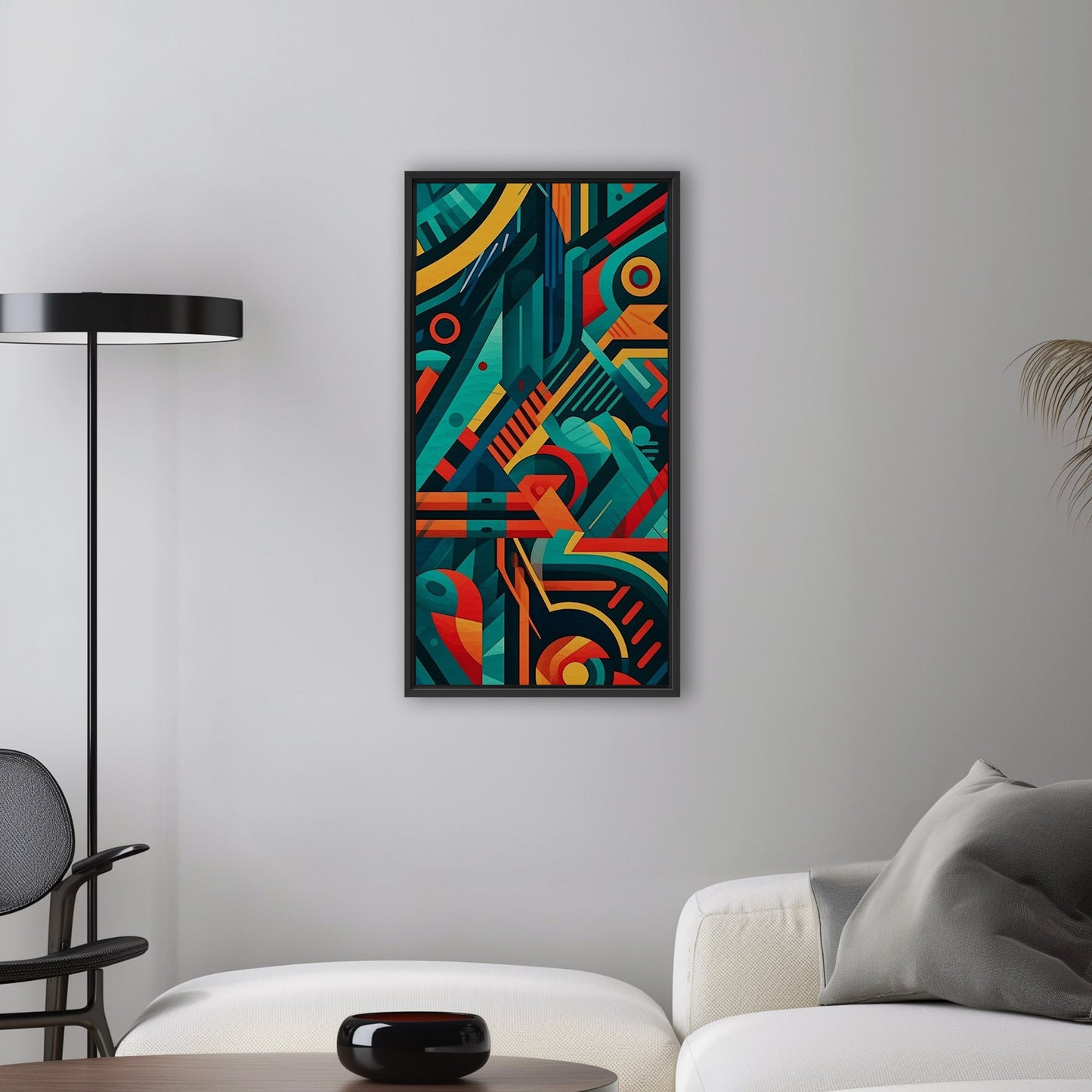 Bold graphic pattern wall art inspired by modern design - Vibrant Abstraction