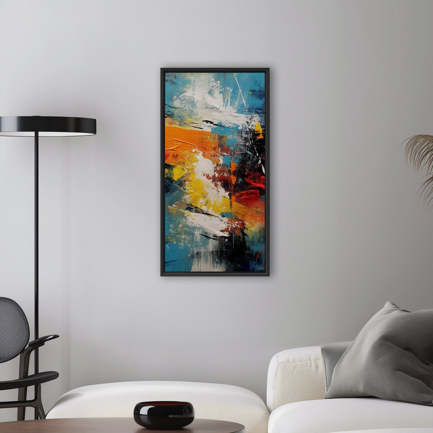 Abstract Oil Painting - Vibrant Energy: Embrace the Abstract