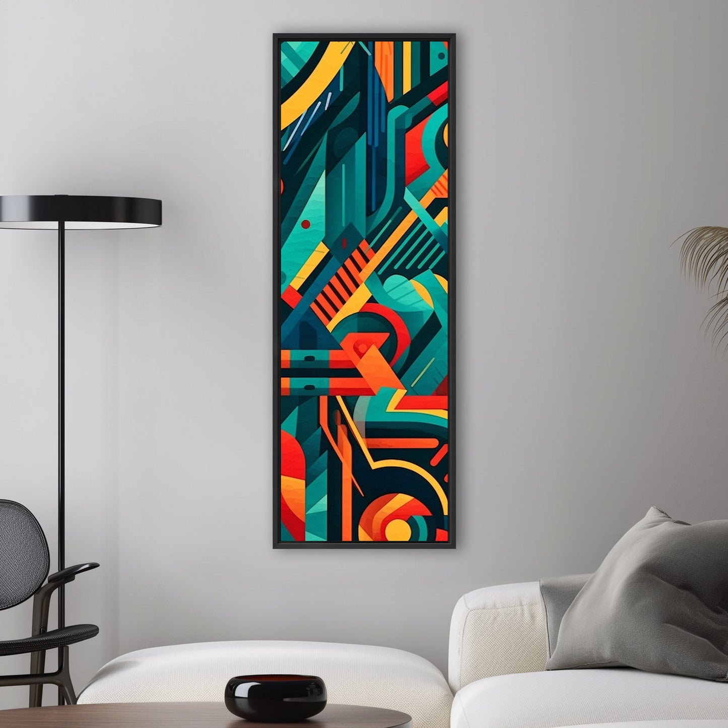 Bold graphic pattern wall art inspired by modern design - Vibrant Abstraction