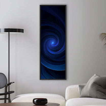 Black and Blue Vortex Digital Art - Ethereal Midnight