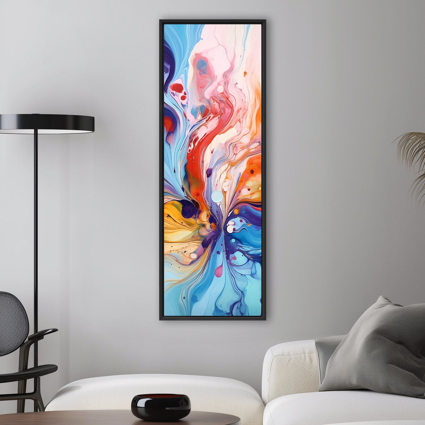 Colorful Abstract Splatter Painting - Colorful Movement