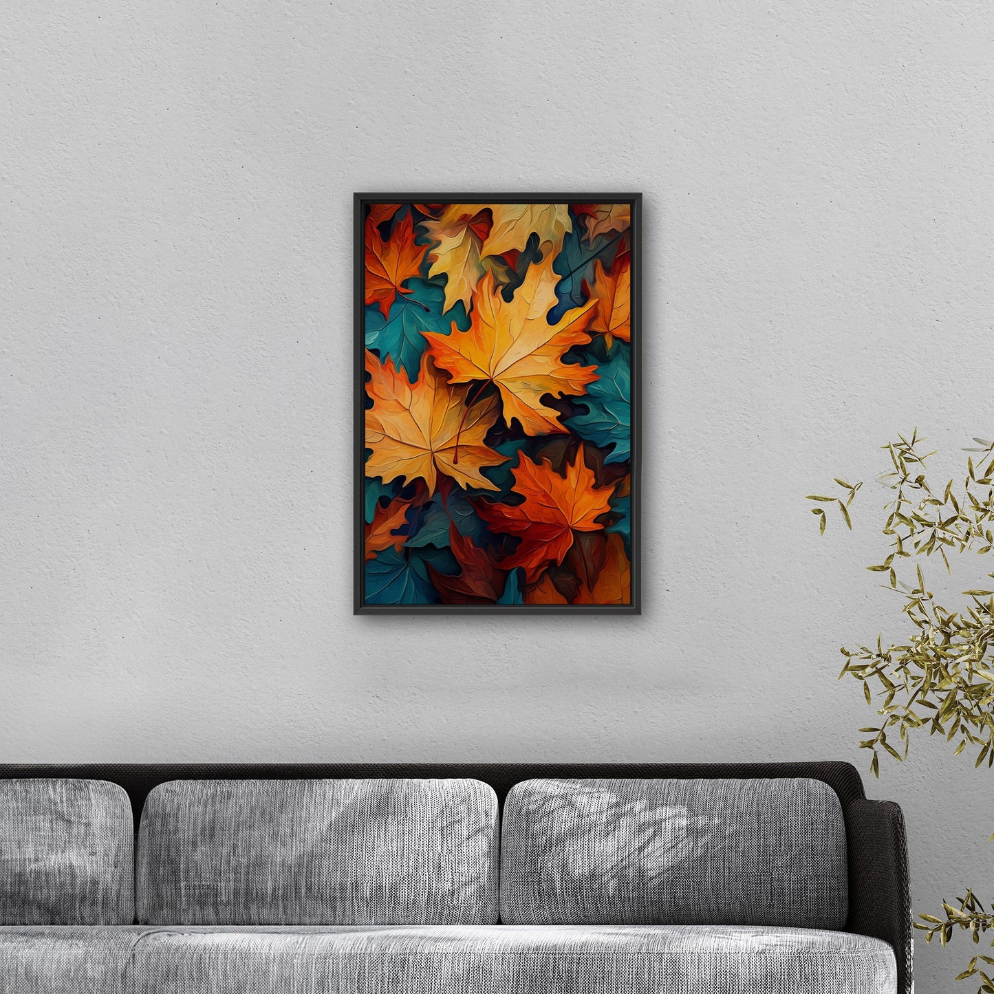 Painting of Autumn Leaves - Vivid Autumn Luminance