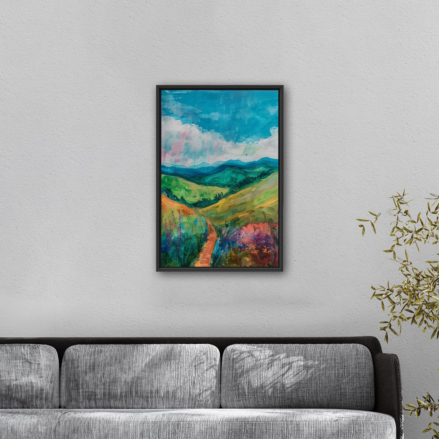 Serene landscape inspired by Edgar Degas - Tranquil Degas Dream