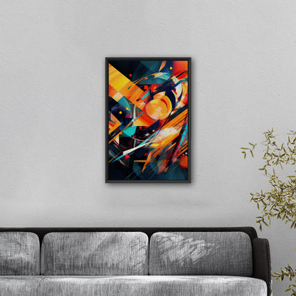 Abstract Geometric Painting - Electric Dreamscapes