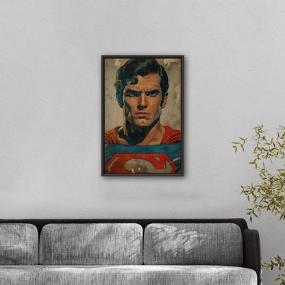 Heroic Retro Superman Closeup