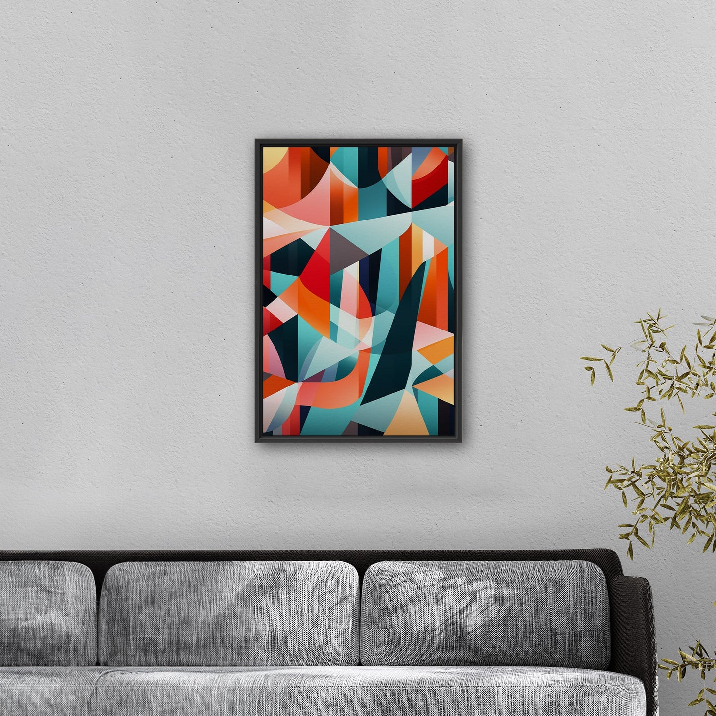 Bold geometric abstract wall art - Harmony in Motion